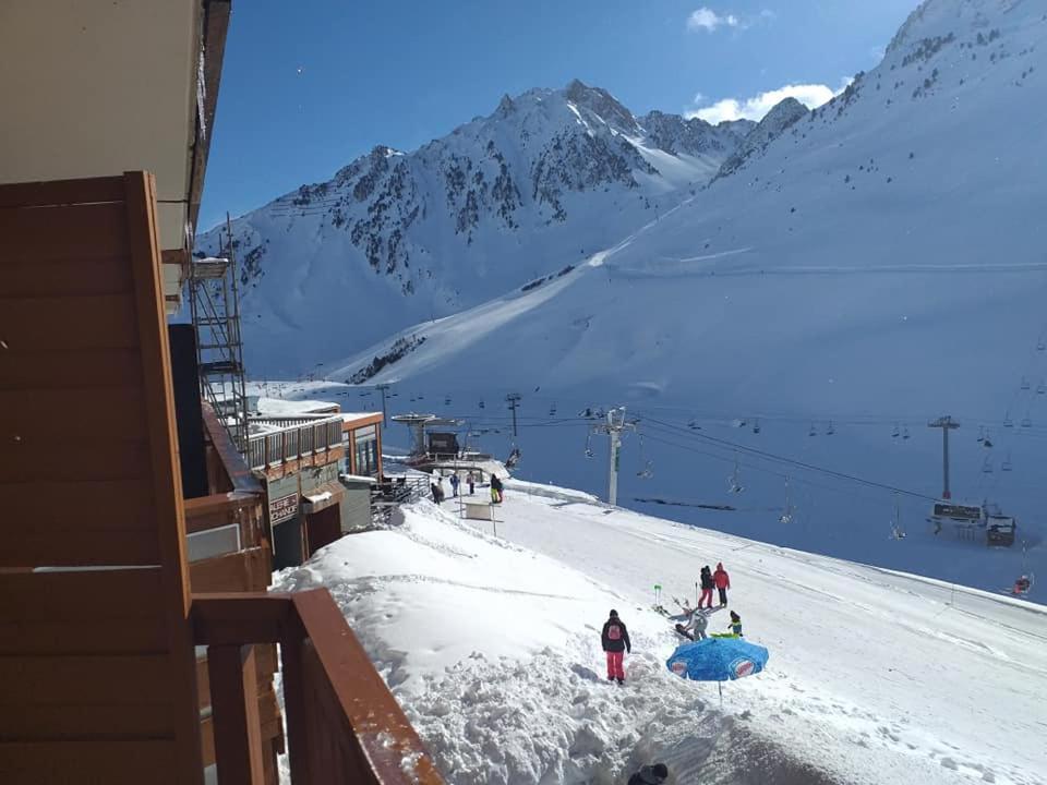 STUDIO en PLEINE MONTAGNE AVEC VUE SUR MARMOTTES La Mongie Exterior foto