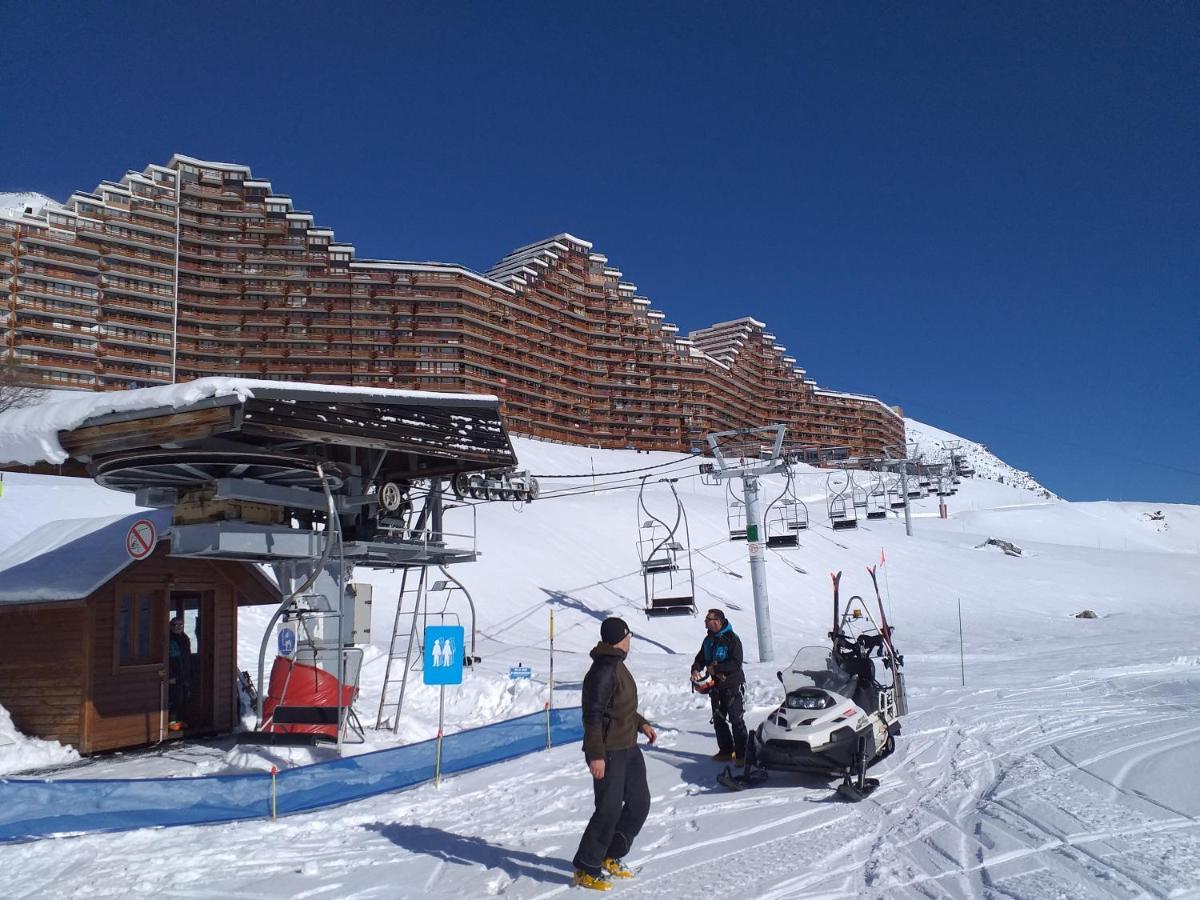 STUDIO en PLEINE MONTAGNE AVEC VUE SUR MARMOTTES La Mongie Exterior foto