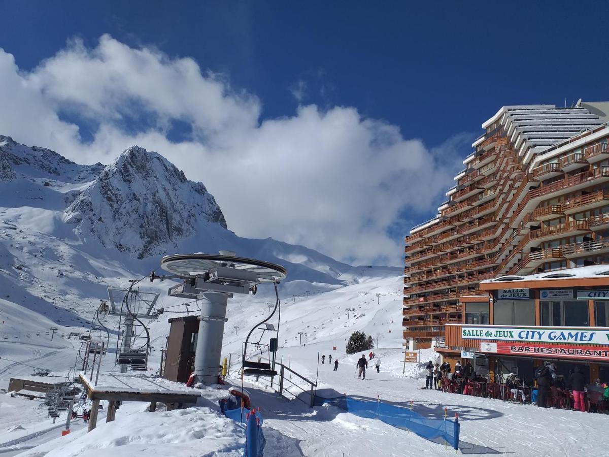 STUDIO en PLEINE MONTAGNE AVEC VUE SUR MARMOTTES La Mongie Exterior foto