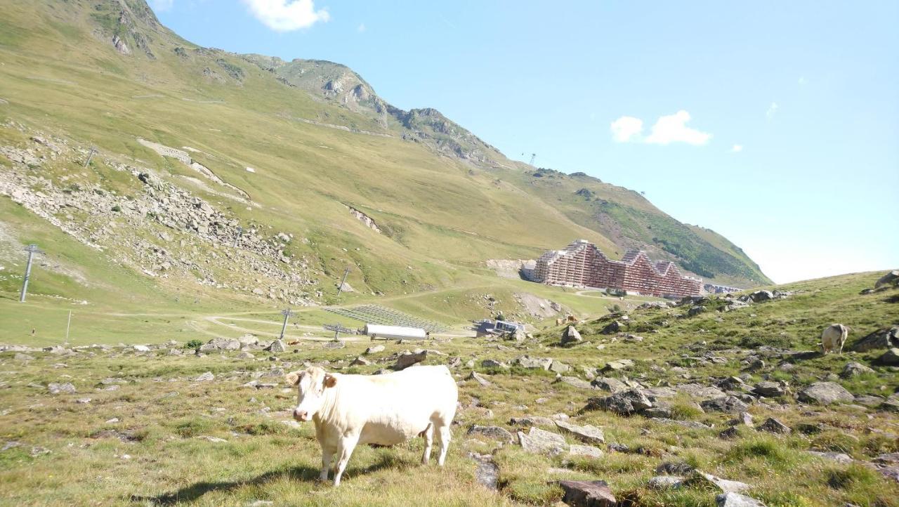 STUDIO en PLEINE MONTAGNE AVEC VUE SUR MARMOTTES La Mongie Exterior foto